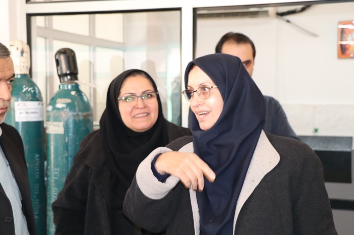 بازدید رئیس محترم سازمان ملی استاندارد و هیئت همراه از آزمایشگاههای پژوهشگاه استاندارد در بهمن ماه 98