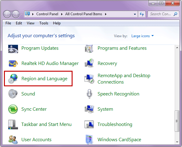 نصب کیبورد فارسی
