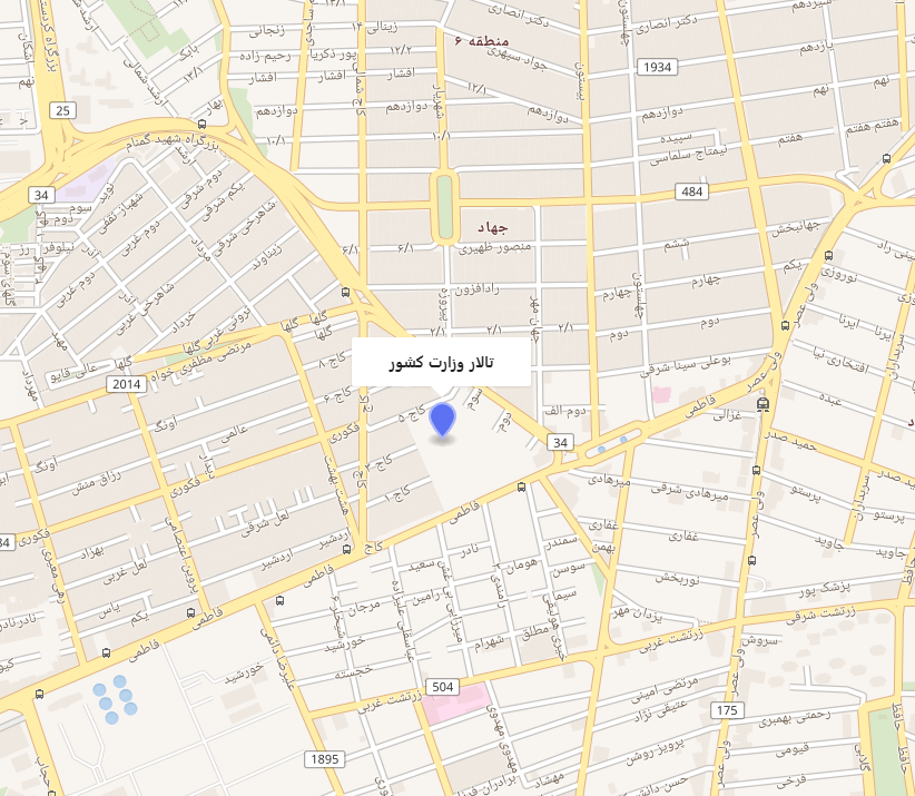 نقشه تالار وزارت کشور