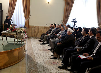 دیدار آیت‌الله هاشمی رفسنجانی با رییس، معاونان و مدیران سازمان ملی استاندارد ایران